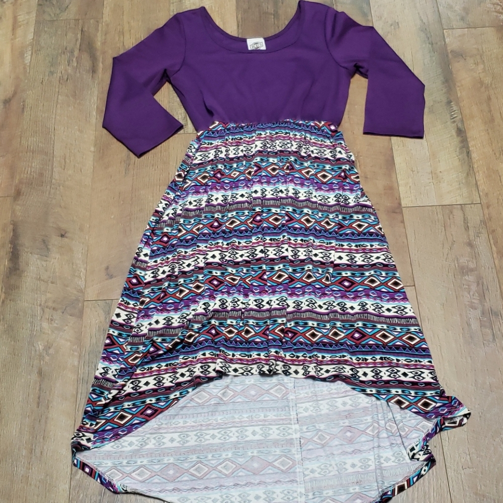 Rods Aztec High-Low Dress